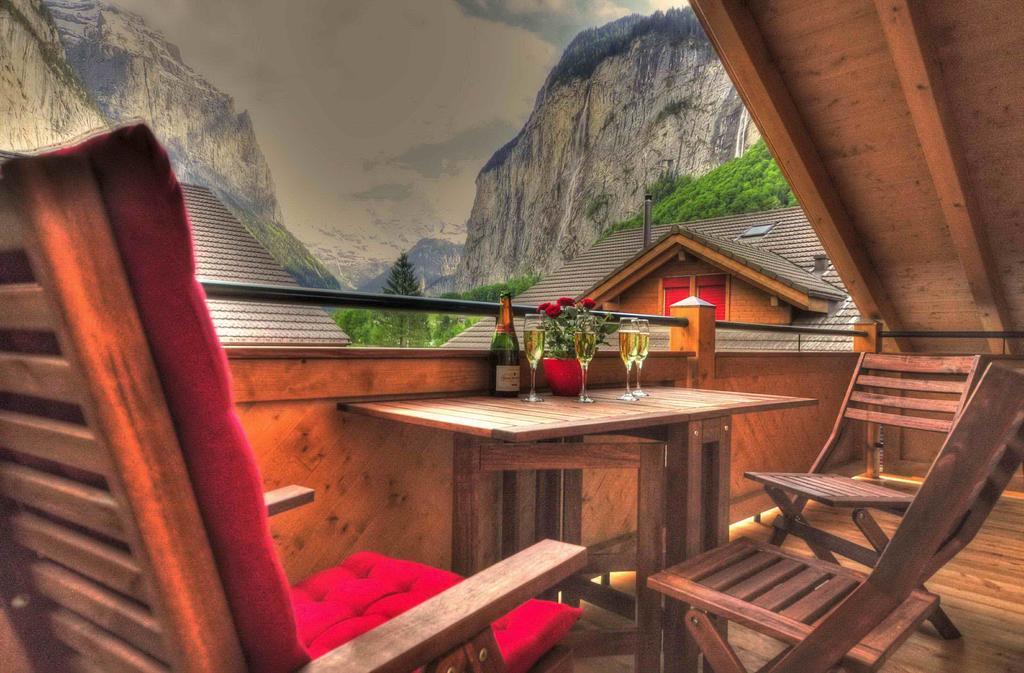 Luxury Penthouse Apartment Lauterbrunnen Exterior foto